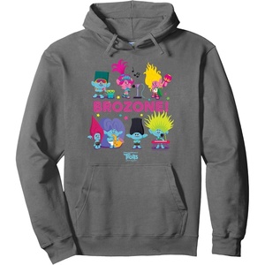 image:imageDreamWorks Trolls Band Together BroZone Poppy and Viva Pullover HoodieAsphalt Grey