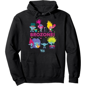 image:imageDreamWorks Trolls Band Together BroZone Poppy and Viva Pullover HoodieBlack