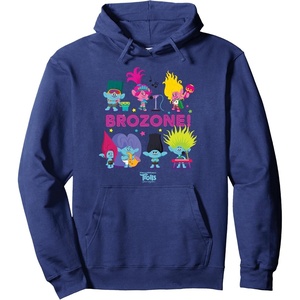 image:imageDreamWorks Trolls Band Together BroZone Poppy and Viva Pullover HoodieNavy Blue