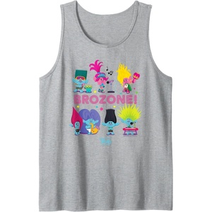 image:imageDreamWorks Trolls Band Together BroZone Poppy and Viva Tank TopHeather Grey
