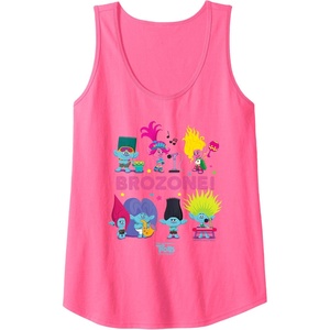 image:imageDreamWorks Trolls Band Together BroZone Poppy and Viva Tank TopNeon Pink