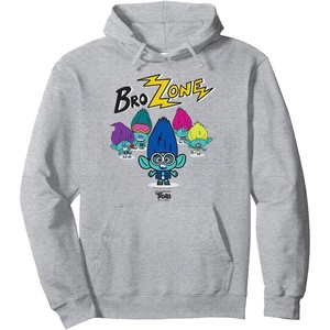 image:imageDreamWorks Trolls Band Together BroZone Spotlight Pullover HoodieHeather Grey