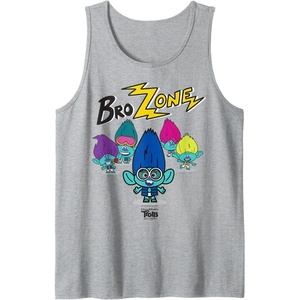 image:imageDreamWorks Trolls Band Together BroZone Spotlight Tank TopHeather Grey