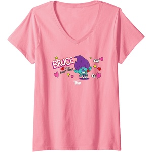 image:imageDreamWorks Trolls Band Together BroZone Spruce Bruce VNeck TShirtPink