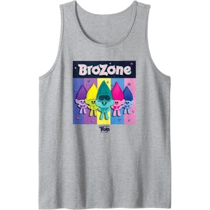 image:imageDreamWorks Trolls Band Together BroZone Tank TopHeather Grey