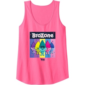 image:imageDreamWorks Trolls Band Together BroZone Tank TopNeon Pink