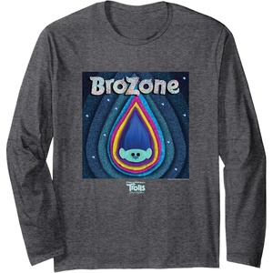 image:imageDreamWorks Trolls Band Together Brozone Baby Branch Long Sleeve TShirtDark Heather Grey