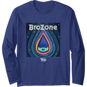 image:imageDreamWorks Trolls Band Together Brozone Baby Branch Long Sleeve TShirtNavy Blue
