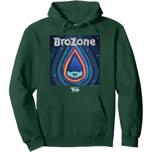image:imageDreamWorks Trolls Band Together Brozone Baby Branch Pullover HoodieDark Green