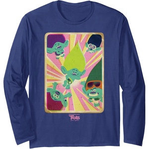 image:imageDreamWorks Trolls Band Together Brozone Long Sleeve TShirtNavy Blue
