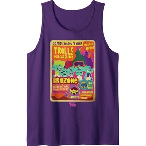 image:imageDreamWorks Trolls Band Together Brozone Magazine Cover Tank TopPurple