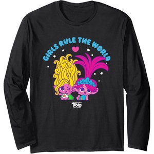 image:imageDreamWorks Trolls Band Together Girls Rule the World Long Sleeve TShirtBlack
