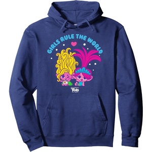 image:imageDreamWorks Trolls Band Together Girls Rule the World Pullover HoodieNavy Blue
