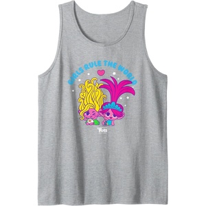 image:imageDreamWorks Trolls Band Together Girls Rule the World Tank TopHeather Grey