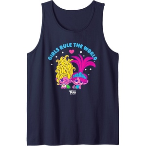 image:imageDreamWorks Trolls Band Together Girls Rule the World Tank TopNavy Blue
