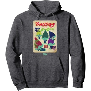 image:imageDreamWorks Trolls Band Together Magazine Cover Pullover HoodieDark Heather Grey