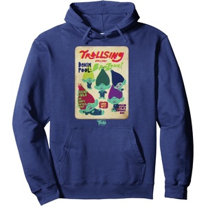 image:imageDreamWorks Trolls Band Together Magazine Cover Pullover HoodieNavy Blue