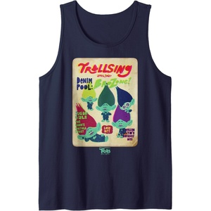 image:imageDreamWorks Trolls Band Together Magazine Cover Tank TopNavy Blue
