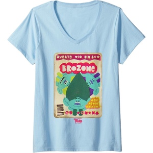image:imageDreamWorks Trolls Band Together Magazine Cover VNeck TShirtBaby Blue