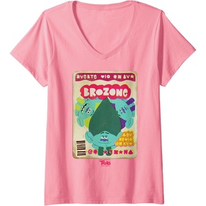 image:imageDreamWorks Trolls Band Together Magazine Cover VNeck TShirtPink