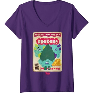 image:imageDreamWorks Trolls Band Together Magazine Cover VNeck TShirtPurple