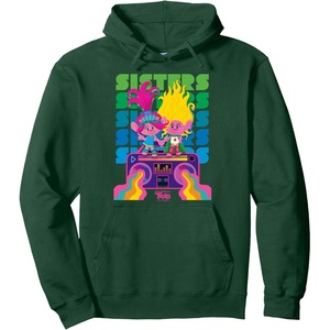 image:imageDreamWorks Trolls Band Together Poppy and Viva Sisters Pullover HoodieDark Green