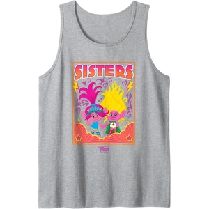 image:imageDreamWorks Trolls Band Together Poppy and Viva Sisters Tank TopHeather Grey