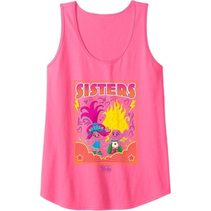 image:imageDreamWorks Trolls Band Together Poppy and Viva Sisters Tank TopNeon Pink