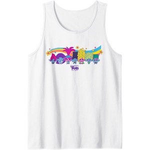 image:imageDreamWorks Trolls Band Together Rainbow Tank TopWhite