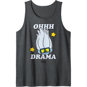 image:imageDreamWorks Trolls Band Together Tiny Diamond Oh Drama Tank TopDark Heather Grey