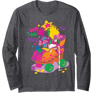 image:imageDreamWorks Trolls Band Together We Do We Poppy and Viva Long Sleeve TShirtDark Heather Grey