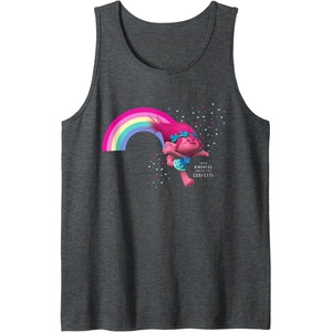 image:imageDreamWorks Trolls Poppy Kindness Tank TopDark Heather Grey