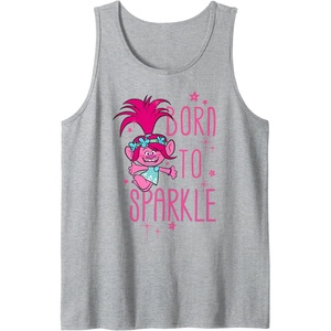 image:imageDreamWorks Trolls Poppy Sparkle Tank TopHeather Grey