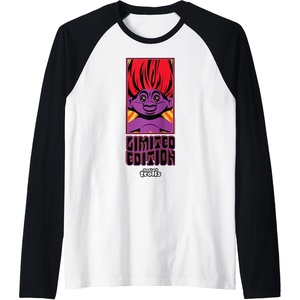 image:imageGood Luck Trolls Halloween Limited Edition Raglan Baseball TeeBlackWhite