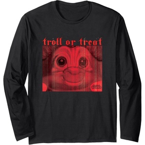 image:imageGood Luck Trolls Halloween TrollorTreat Long Sleeve TShirtBlack