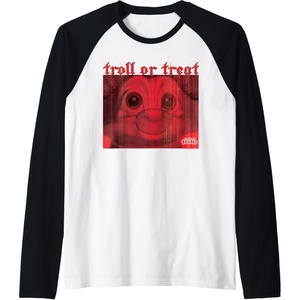 image:imageGood Luck Trolls Halloween TrollorTreat Raglan Baseball TeeBlackWhite