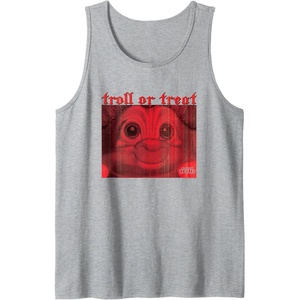 image:imageGood Luck Trolls Halloween TrollorTreat Tank TopHeather Grey