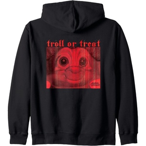 image:imageGood Luck Trolls Halloween TrollorTreat Zip HoodieBlack