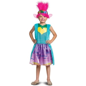 image:imagePoppy Troll Costume Deluxe Trolls World Tour Rainbow Poppy Costume for Kids with Headpiece