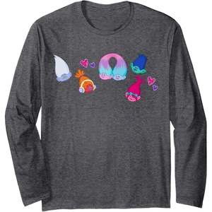 image:imageTrolls  Patches Long Sleeve TShirtDark Heather Grey