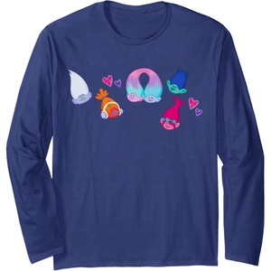 image:imageTrolls  Patches Long Sleeve TShirtNavy Blue