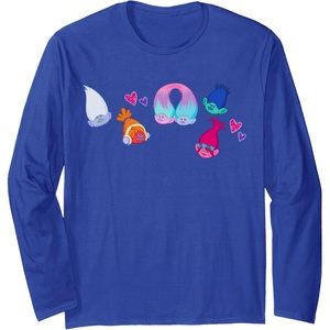image:imageTrolls  Patches Long Sleeve TShirtRoyal Blue
