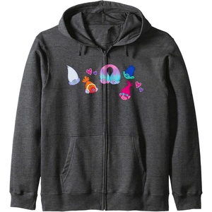 image:imageTrolls  Patches Zip HoodieDark Heather Grey