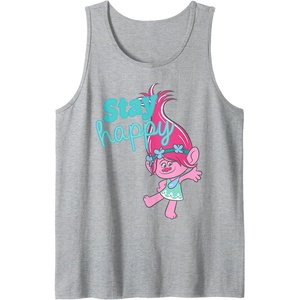 image:imageTrolls  Poppy Stay Happy Tank TopHeather Grey