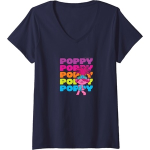 image:imageTrolls  Poppy VNeck TShirtNavy Blue