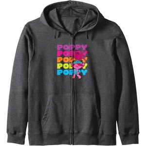 image:imageTrolls  Poppy Zip HoodieDark Heather Grey
