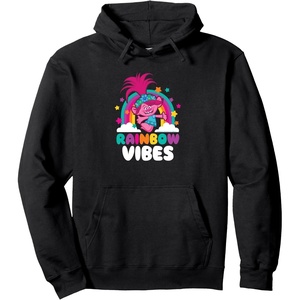 image:imageTrolls  Rainbow Vibes Pullover HoodieBlack
