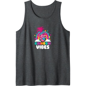 image:imageTrolls  Rainbow Vibes Tank TopDark Heather Grey
