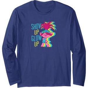 image:imageTrolls  Show Up Glow Up Long Sleeve TShirtNavy Blue