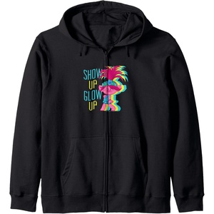 image:imageTrolls  Show Up Glow Up Zip HoodieBlack